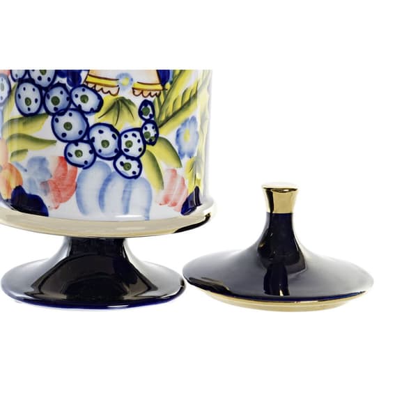 Vase DKD Home Decor Porselen Svart Shabby Chic (15 x 15 x 38 cm)