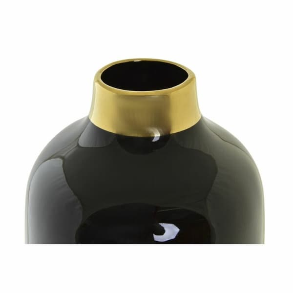 Vase DKD Home Decor Porselen Gyllen Flerfarget Moderne (16 x 16 x 41 cm)