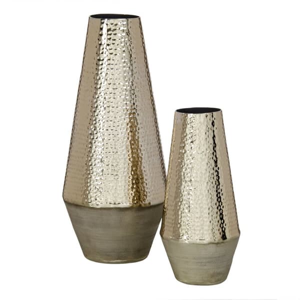 Vase Gyllen Aluminium 14 x 14 x 31 cm