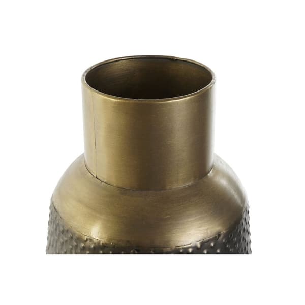 Vase DKD Home Decor Grå Gyllen Mørke Grå Metall Moderne 25 x 25 x 47 cm