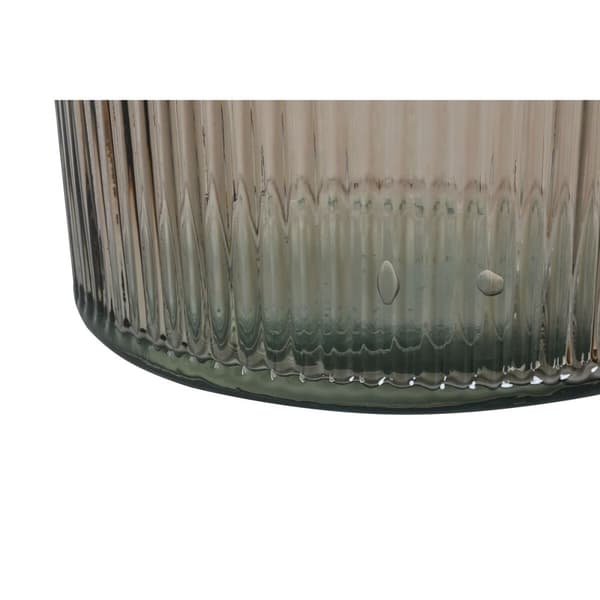 Vase Home ESPRIT Baige Resirkulert glass 30 x 30 x 72 cm