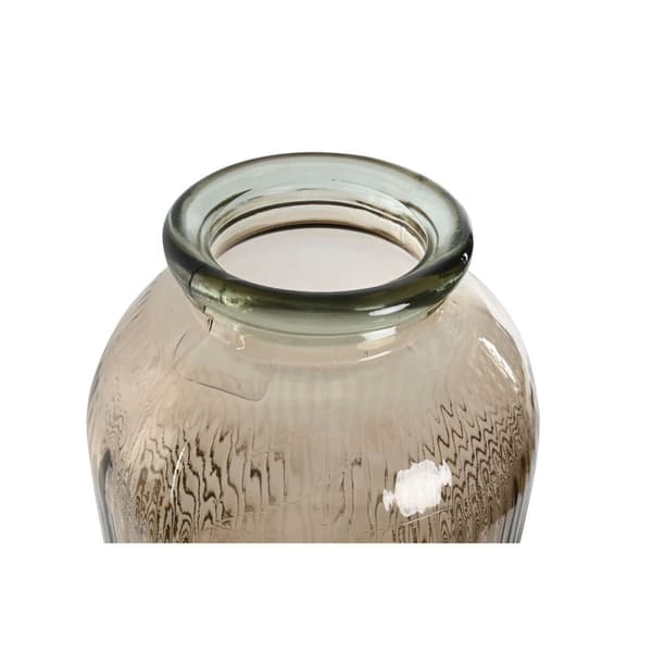 Vase Home ESPRIT Baige Resirkulert glass 30 x 30 x 72 cm