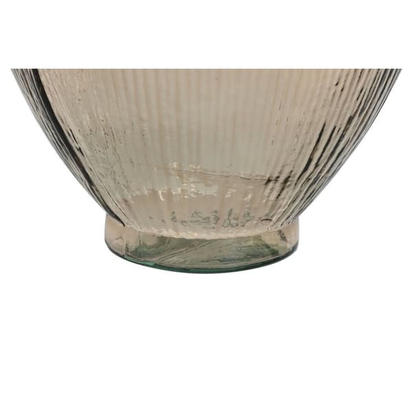 Vase Home ESPRIT Baige Resirkulert glass 30 x 30 x 59 cm