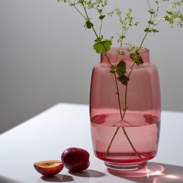 Olivia Vase Pink, H 24cm - Magnor