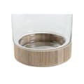 Miniatyrbild 3 av 4: Vas Home ESPRIT Transparent Naturell Trä Glas 21 x 21 x 42 cm