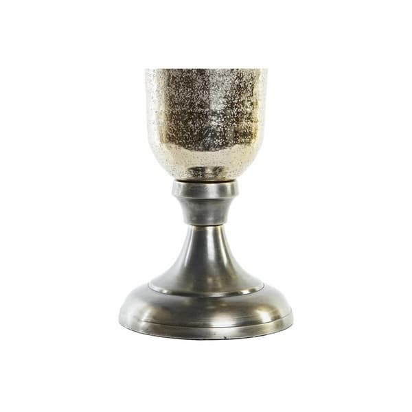 Vas DKD Home Decor 20 x 20 x 51 cm Silvrig Gyllene Aluminium Modern (2 antal)