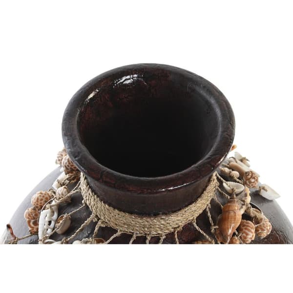 Maljakko DKD Home Decor Monivärinen Bambu Shells 30 x 30 x 32 cm (2 osaa)