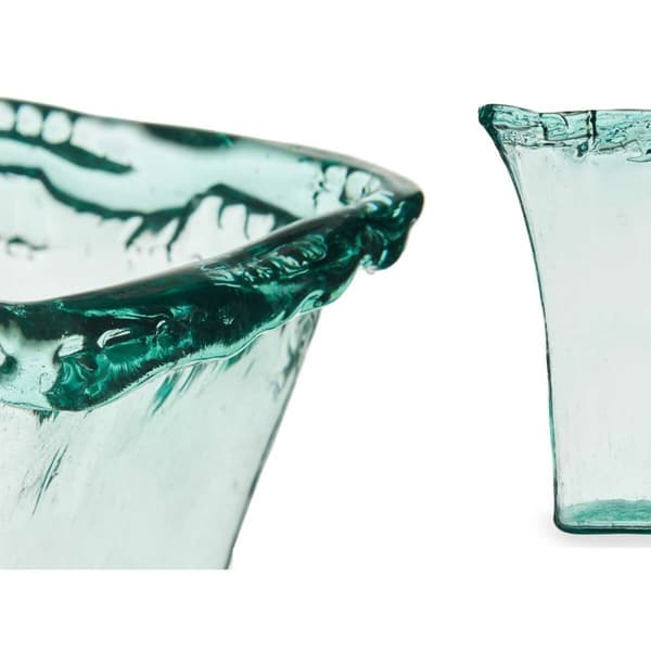 Vas 27 x 34,5 x 14 cm Glas Transparent (2 antal)