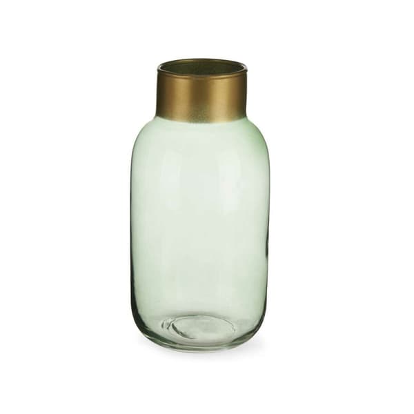 Vas Grön Gyllene Glas 11,5 x 24 x 11,5 cm (6 antal)