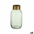 Miniatyrbild 1 av 3: Vas Grön Gyllene Glas 11,5 x 24 x 11,5 cm (6 antal)