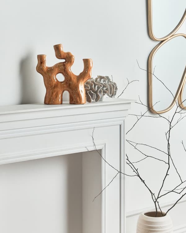 Blomvas Brun Stengods Inomhusdekoration Modern Design Vattentät