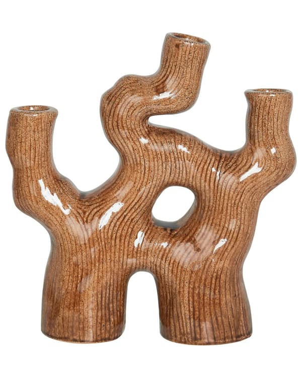 Blomvas Brun Stengods Inomhusdekoration Modern Design Vattentät