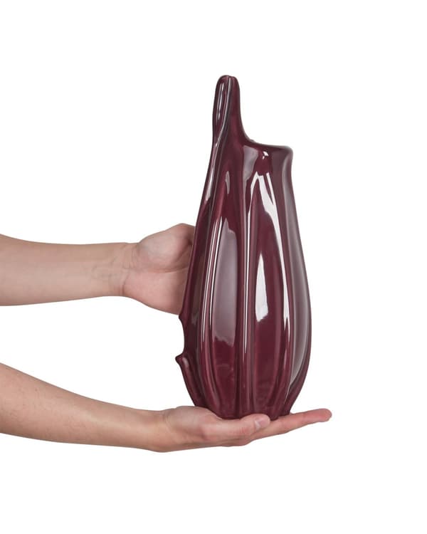 Blomvas Lila Stengods Inomhus Dekoration Modern Design Vattentät
