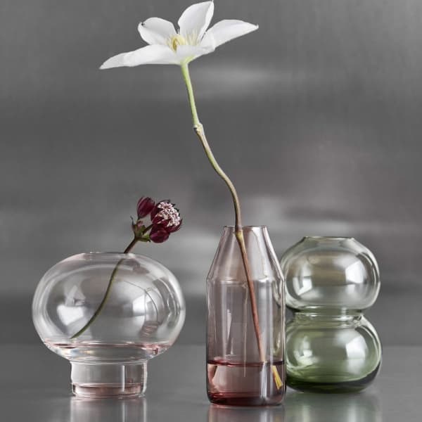 Midsummer Wood Cranesbill Mini Vase, 100mm - Orrefors