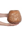 Miniatyrbilde 4 av 6: Blomstervase Brun Steintøy Innendørs Dekorasjon Stykke Moderne Design Vanntett
