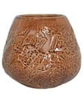 Miniatyrbilde 1 av 6: Blomstervase Brun Steintøy Innendørs Dekorasjon Stykke Moderne Design Vanntett