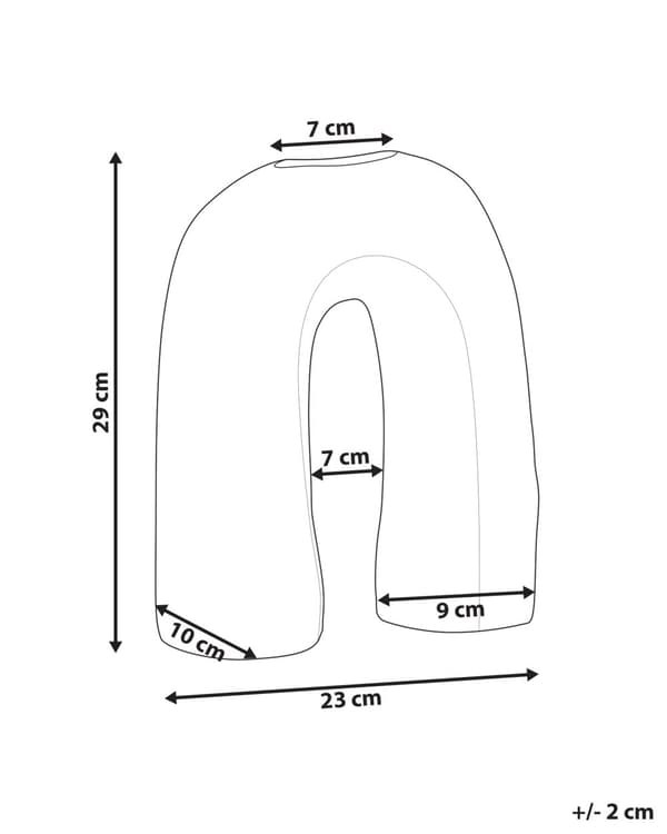 Blomstervase Brun Steintøy 29 cm Vanntett Abstrakt form Moderne design Dekorasjon Interiør