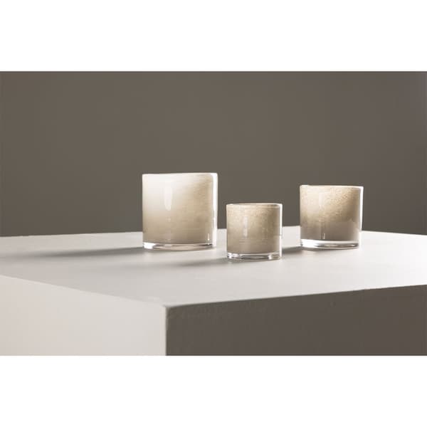 Glora telysholder beige.