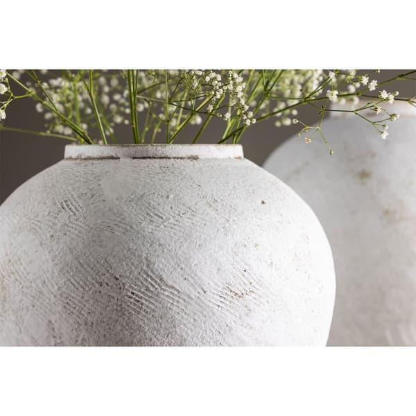 Globe vase beige.