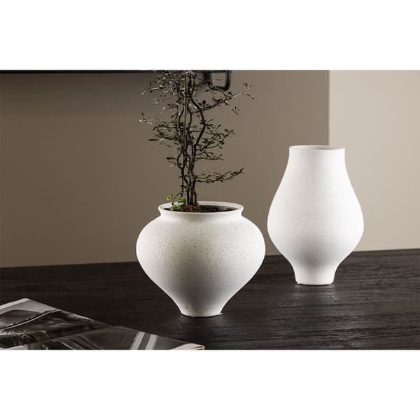 Rellis vase hvit.