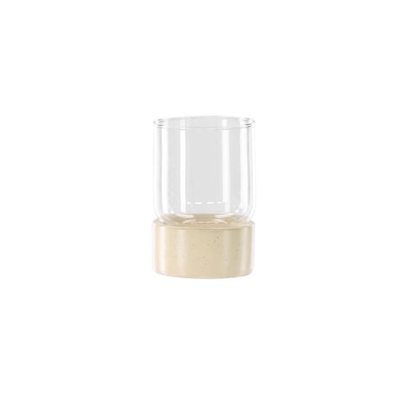 Vica telysholder beige.