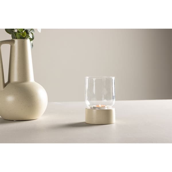 Vica telysholder beige.