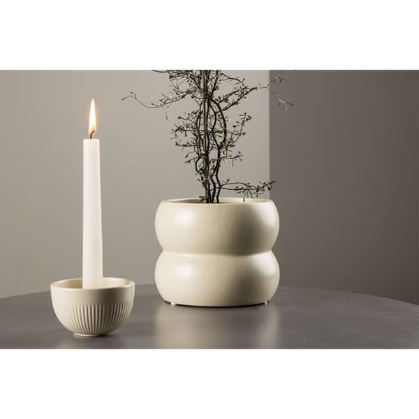 Dapne blomsterpotte beige.