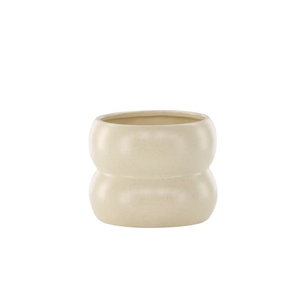 Dapne blomsterpotte beige.