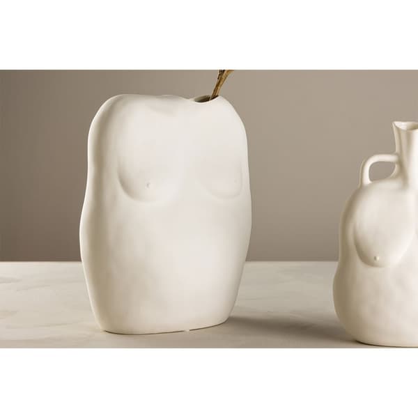 Romie vase offwhite.
