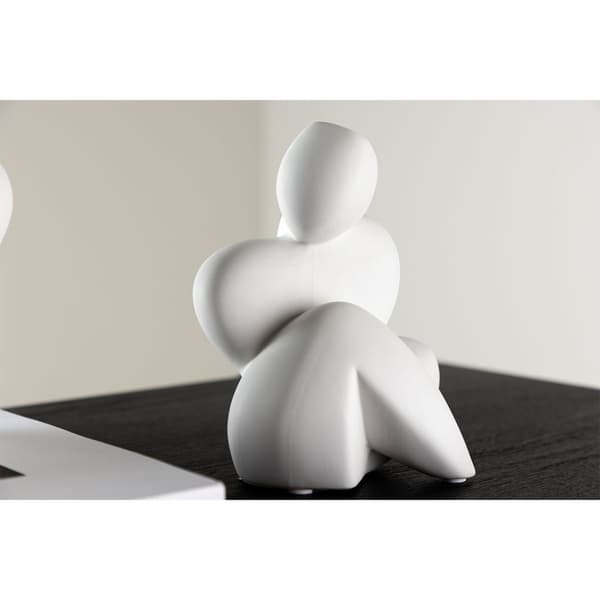Floda figur til dekorasjon hvit.