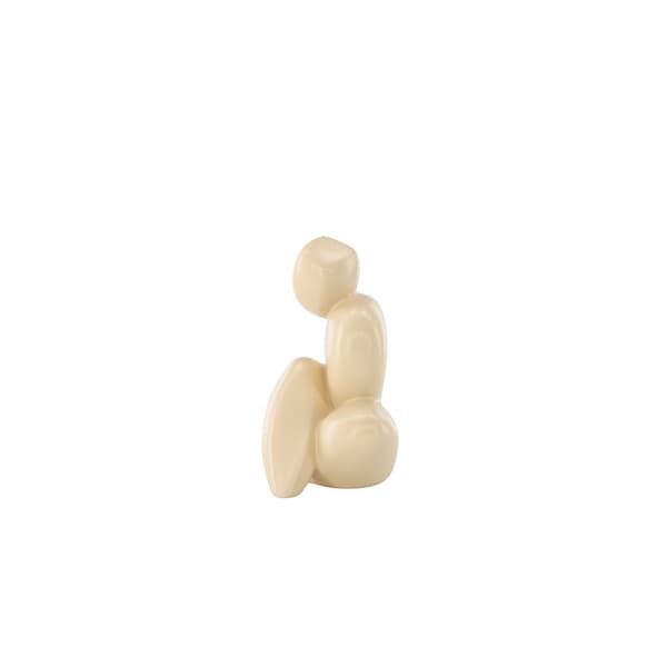 Floda figur til dekorasjon gul.