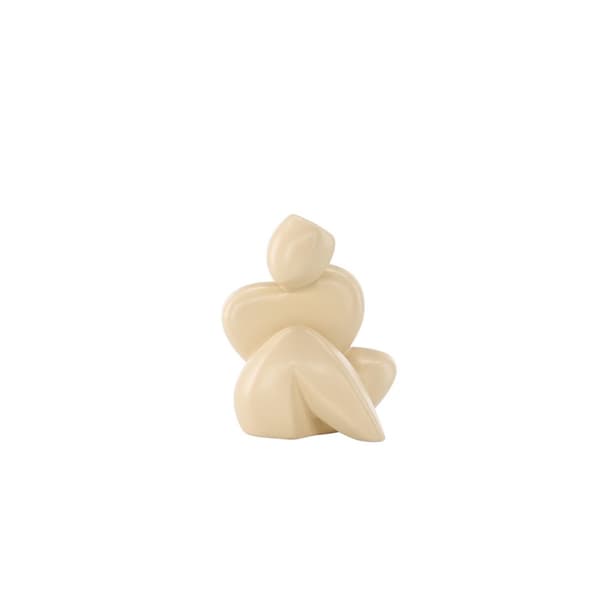 Floda figur til dekorasjon gul.
