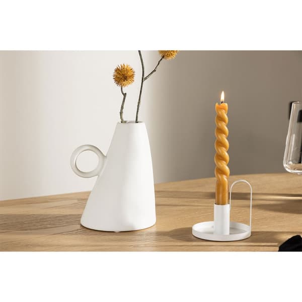 Ovy vase hvit.