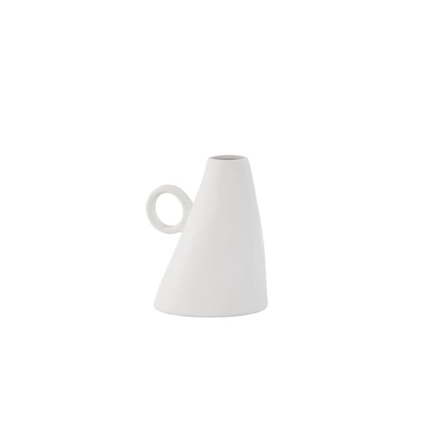 Ovy vase hvit.