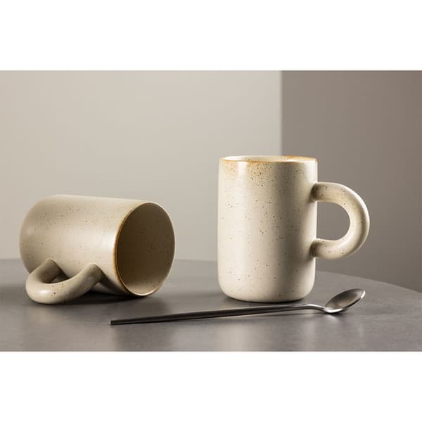 2 x Active kopp keramikk beige.