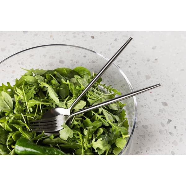 Active salatbestikk rustfritt stål sølvfarget.