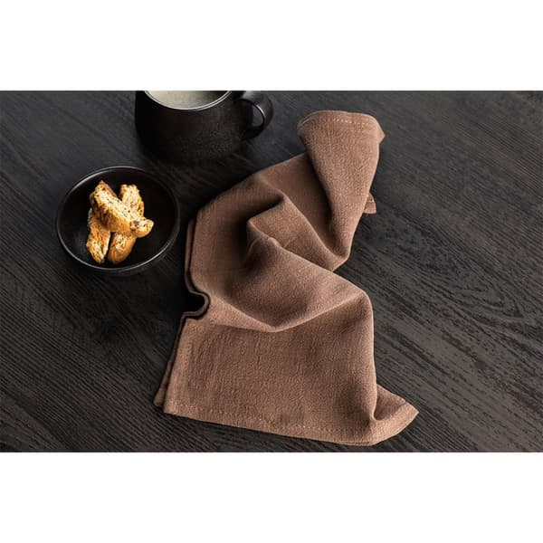 2 x Bloria stoffserviett rayon mørkebrun.