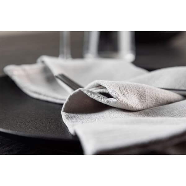 2 x Bloria stoffserviett rayon lysegrå.
