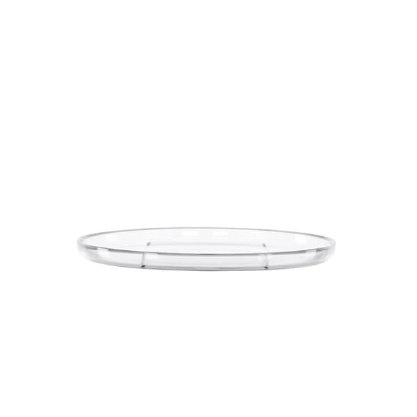 2 x Shine tallerken glass klar.