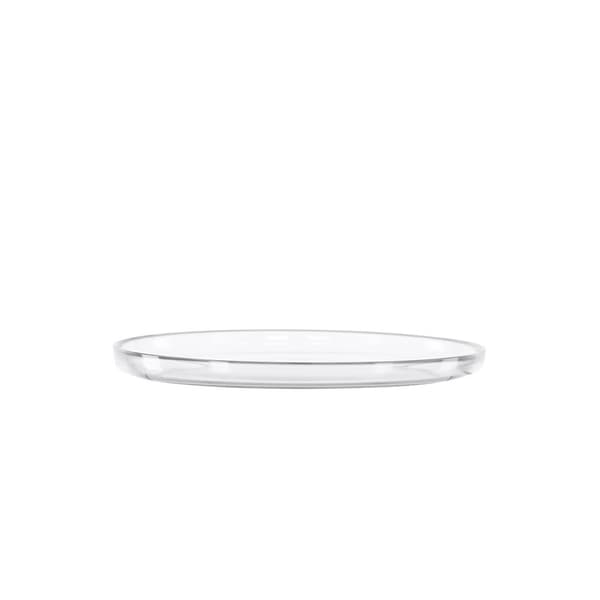 2 x Shine tallerken glass klar.
