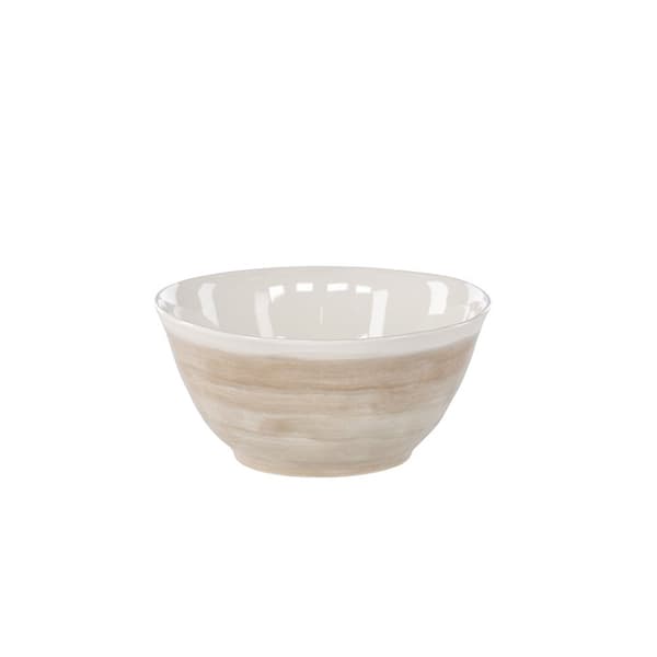 2 x Jublie skål steintøy beige.
