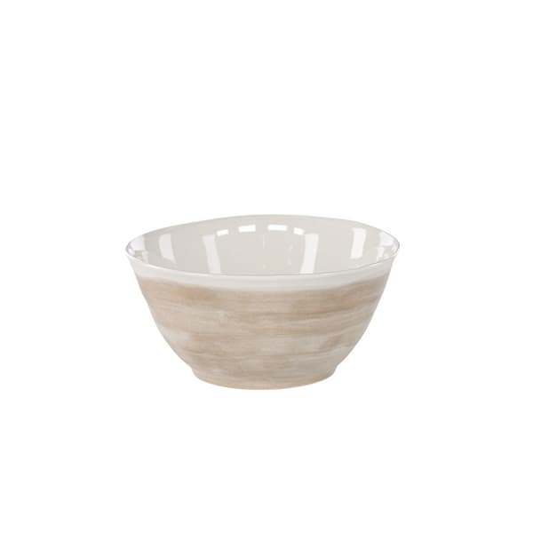 2 x Jublie skål steintøy beige.