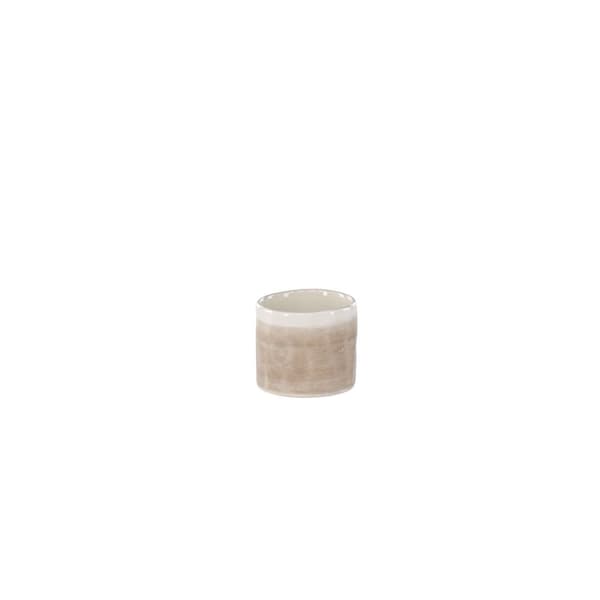 2 x Jublie eggeglass steintøy beige.