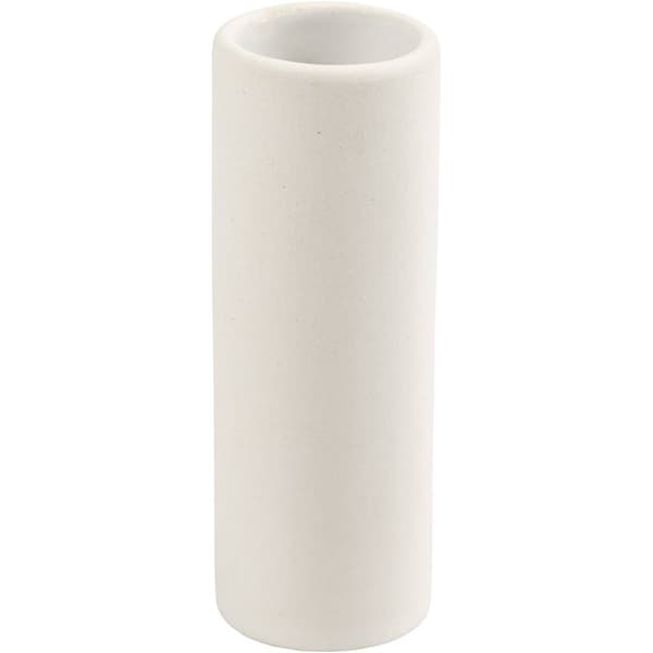 Vit Vas av Terrakotta - H: 11 cm - 6 st