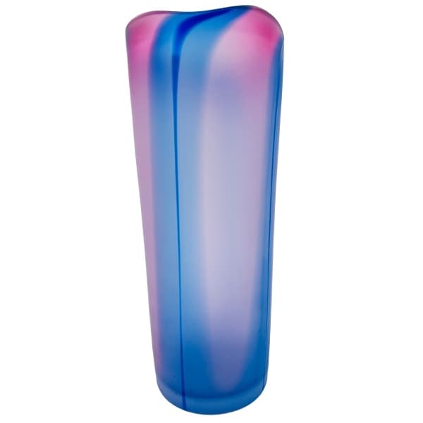 Soft Frost Vase, Magenta/Blue - Kosta Boda