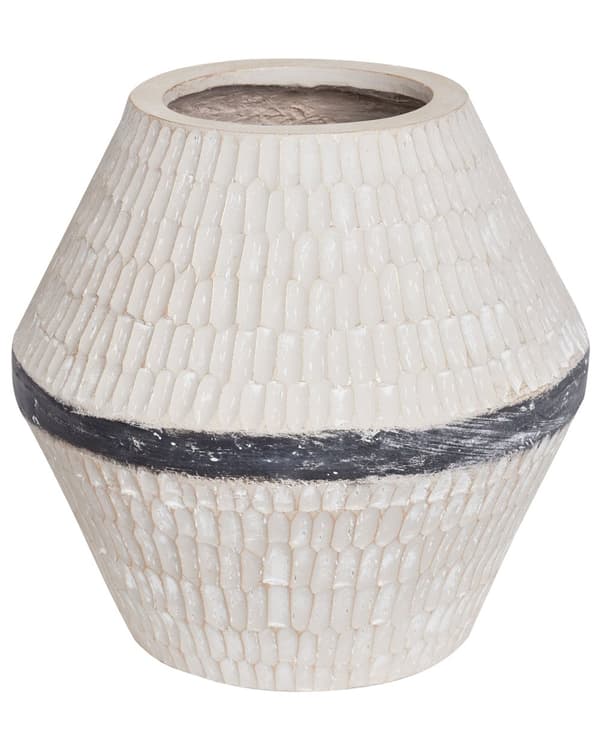 Blomstervase beige udendørs indendørs potte traditionel boho til planter og blomster