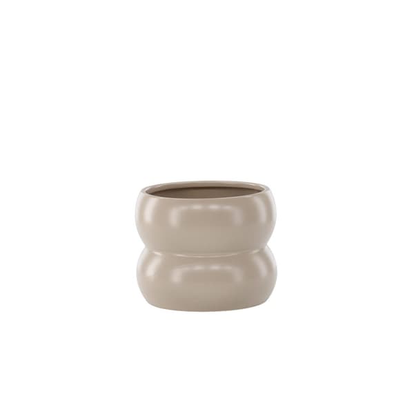 Dapne blomsterpotte matt beige.