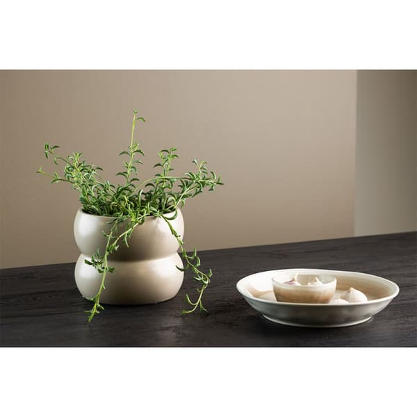 Dapne blomsterpotte matt beige.