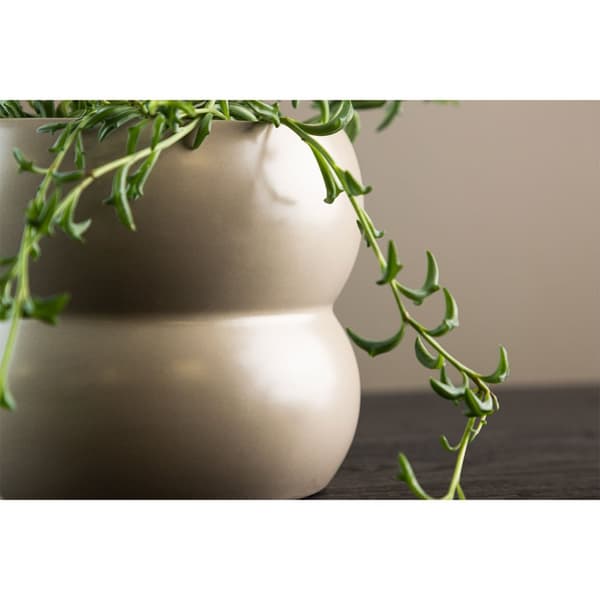 Dapne blomsterpotte matt beige.