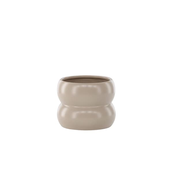 Dapne blomsterpotte matt beige.